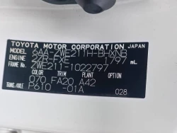 TOYOTA COROLLA SPORT - ZWE211-1022797 1